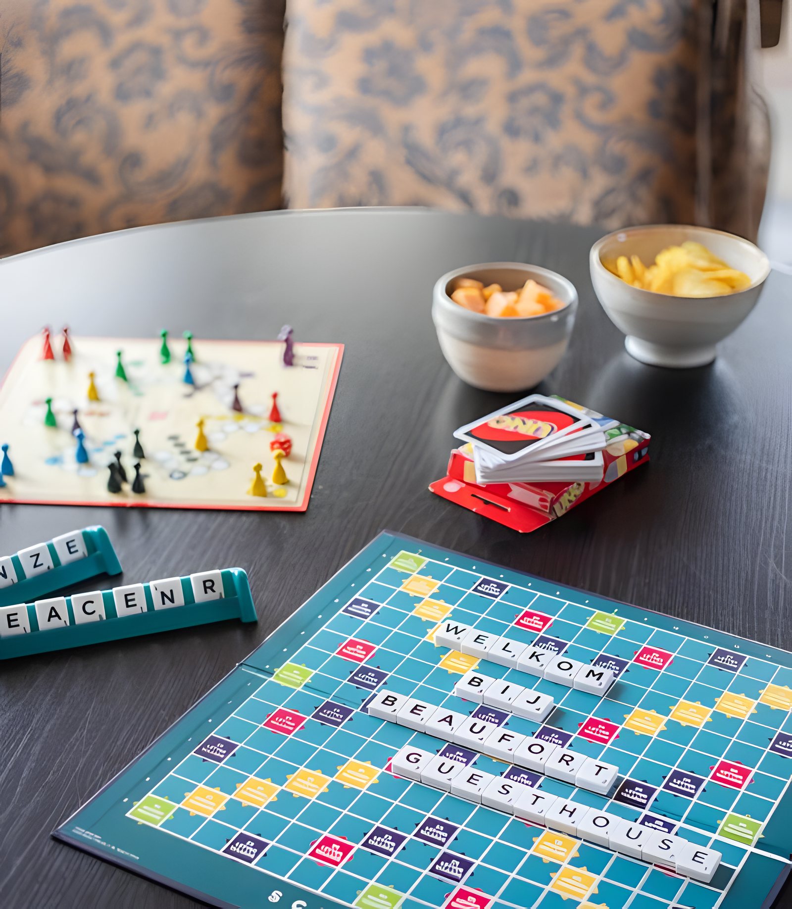 Gezelschapsspelen op tafel