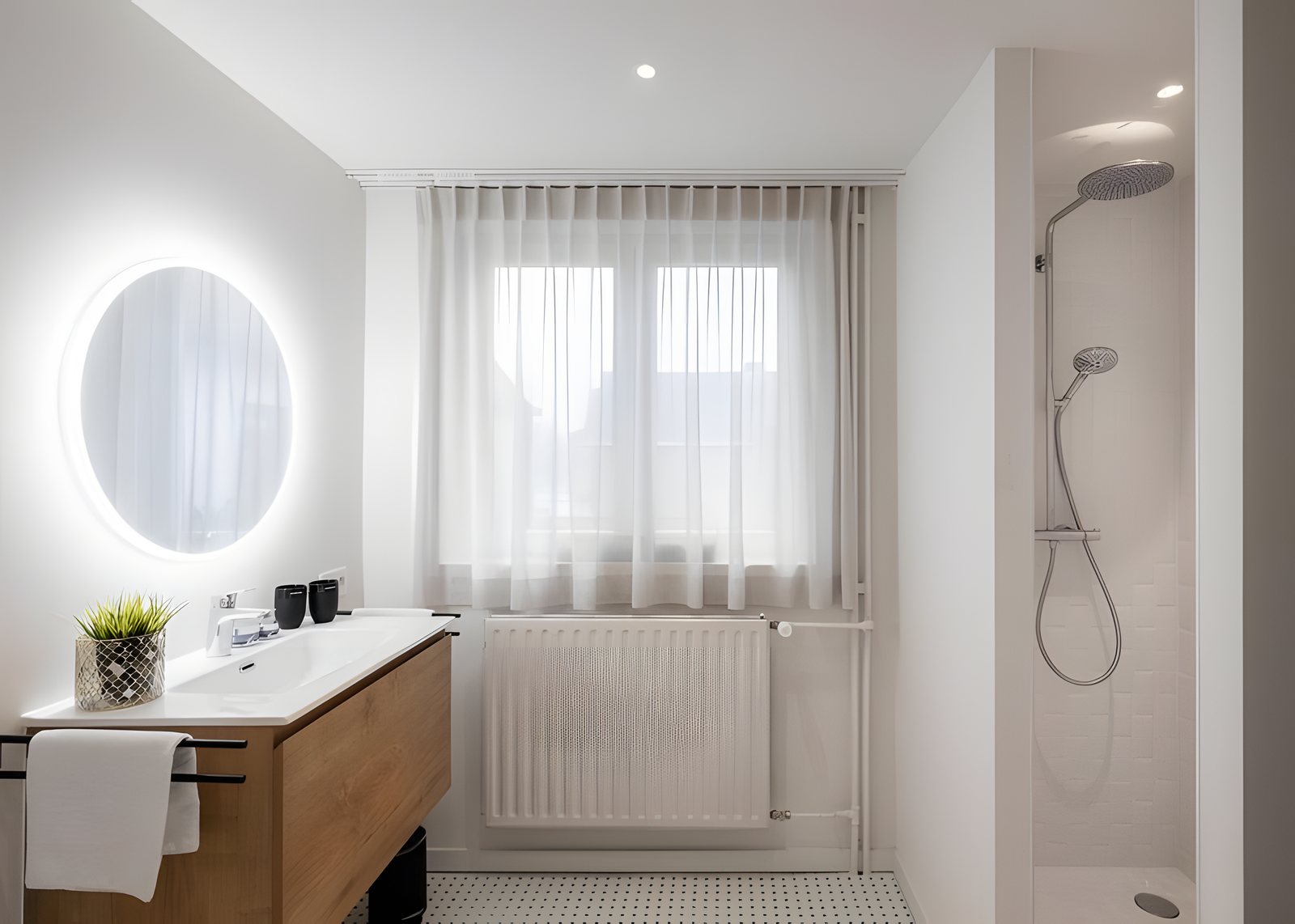 Badkamer met douche